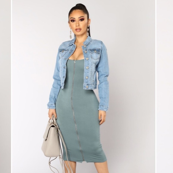 Y2K Destroyed Ripped Cropped Jean Jacket - Picture 3 of 12